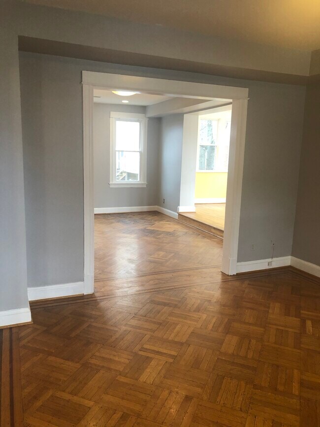 Living room into dining and sunroom - 1301 Allison St NW