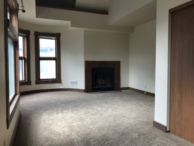 Living room and fireplace - 2597 N Murray Ave
