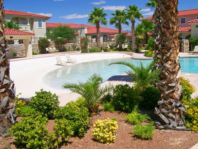 Tropical White Sand Beach Pool - The Pavilions at South Fork
