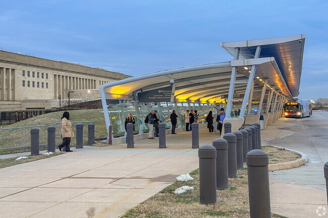 Public transportation made easy for Columbia Heights locals, at Pentagon City Metro Station.