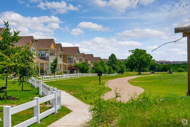 Many neighborhoods share boundaries with other amenities, like golf courses.