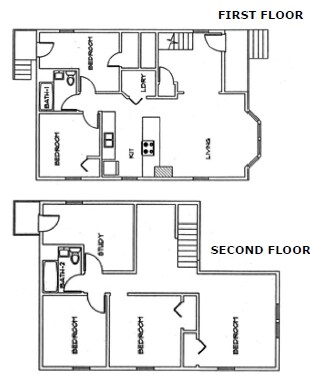 408 W. Washington-Plano de planta - 404-410 W Washington Ave