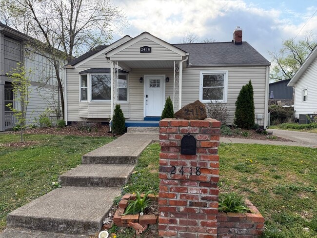 Upstairs Unit Front Entrance of House - 2418 Brasher Ave Townhome