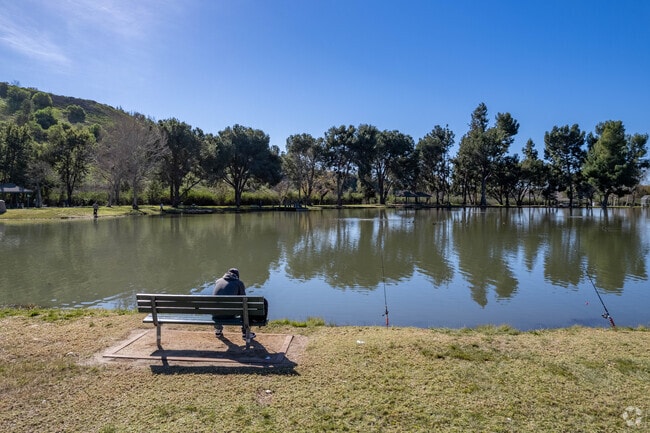 Carbon Canyon Park also has benches where residents can sit and look out on the water.
