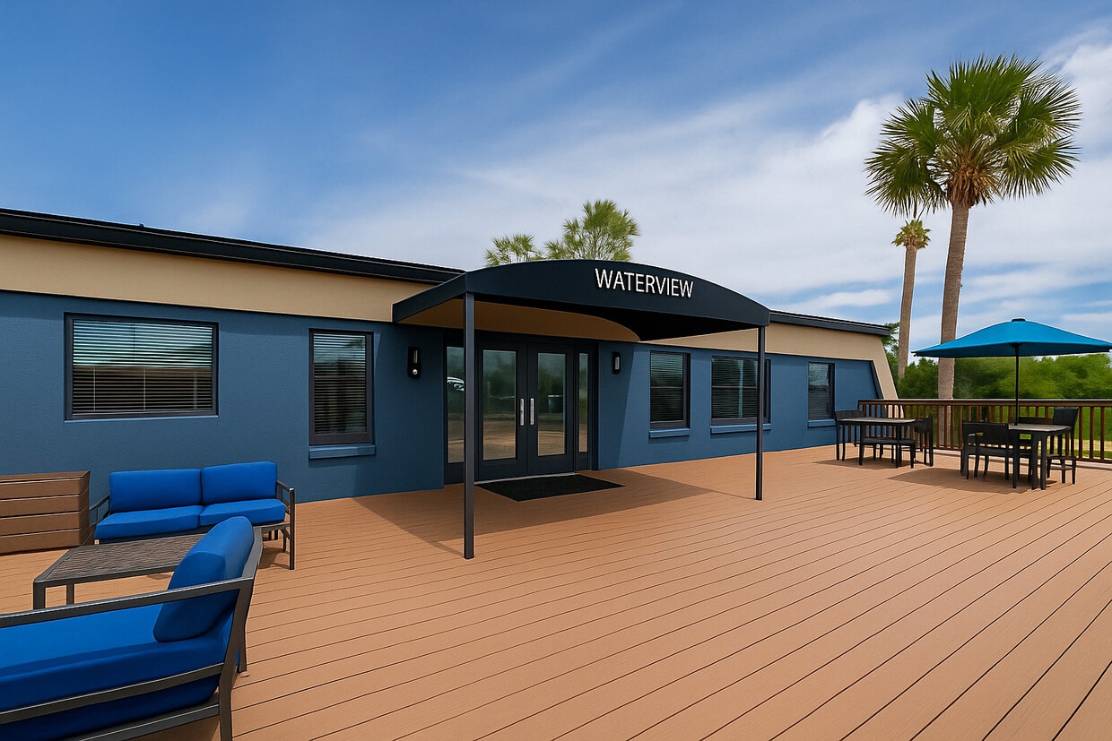 Oficina de arrendamiento y casa club - Waterview at Rocky Point Apartments