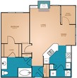 1 Bedroom, 1 Bathroom