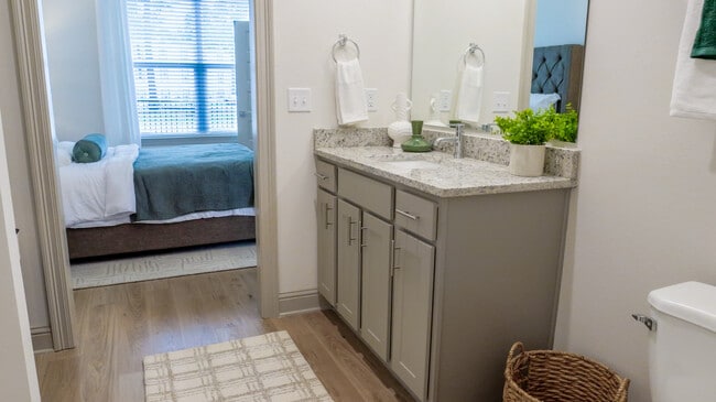 The Opal: 1BR, 1BA- Primary Bathroom - The Waters at Bluebonnet