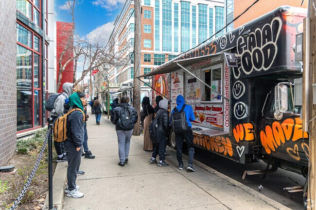 Food trucks are common on North Philadelphia East's streets.