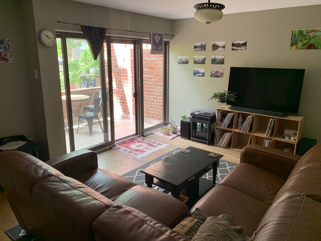 2nd floor living room and deck. - 723 South St