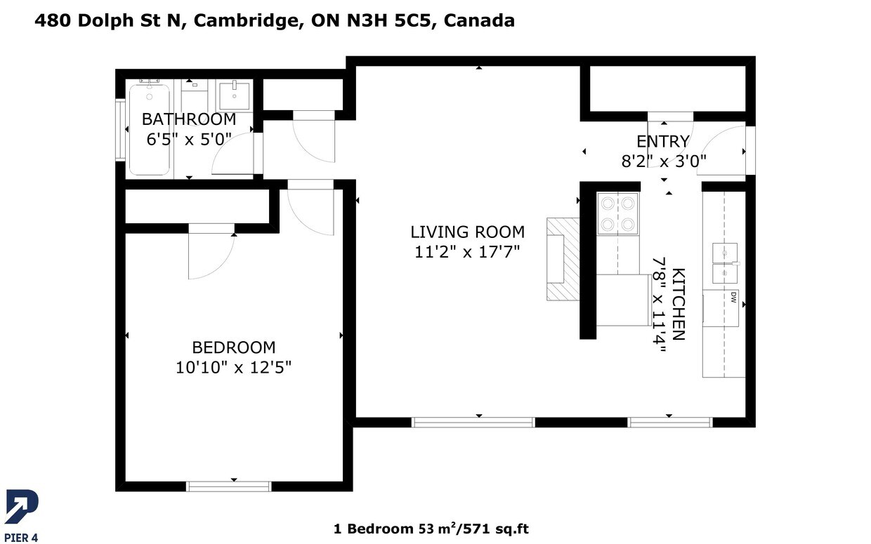 Plan d'étage - 480 Dolph Street North