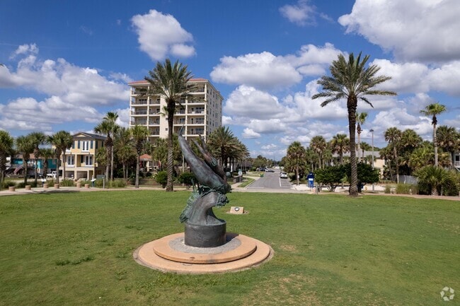 Oceanfront Park in Jacksonville Beach features unique artwork.