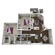 2 Bedroom / 2 Bathroom Gold