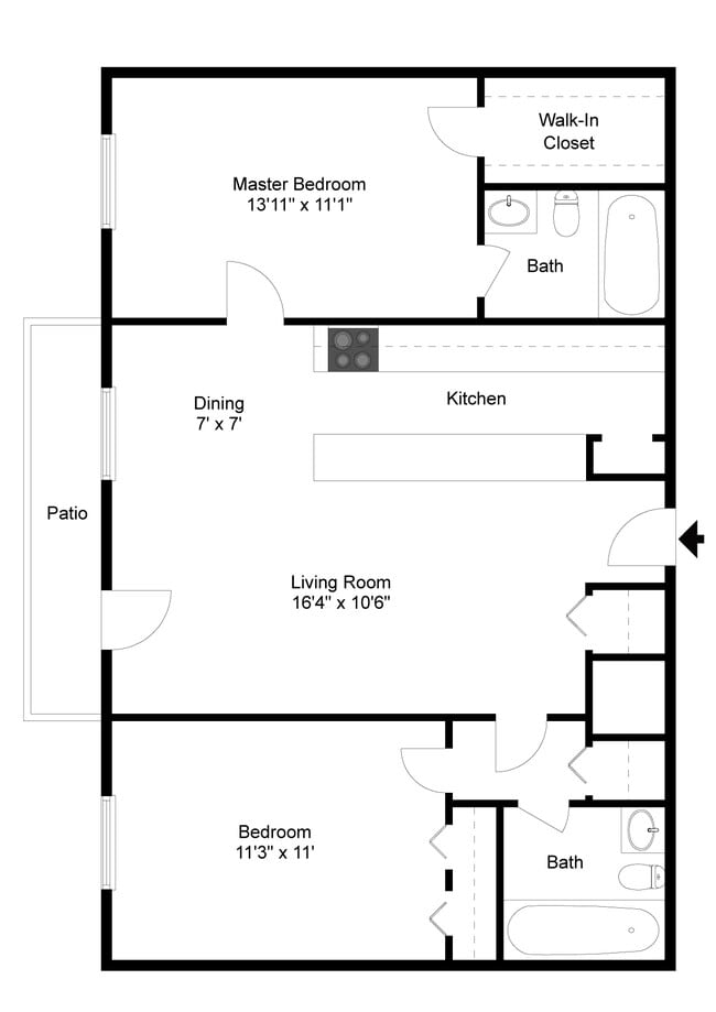 Interior Photo - Spanish Trace Apartments