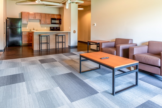 3BR/2BA-Living Room and Kitchen - The Element Student Housing