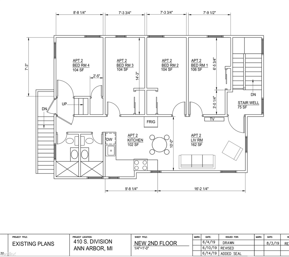 6 br, 3 bath - 410 S Division St Apt 2 #2 - 6 br, 3 bath  - 410 S Division St Apt 2 #2