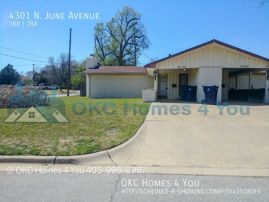 Updated 3 Bed Duplex! House for Rent in Oklahoma City, OK