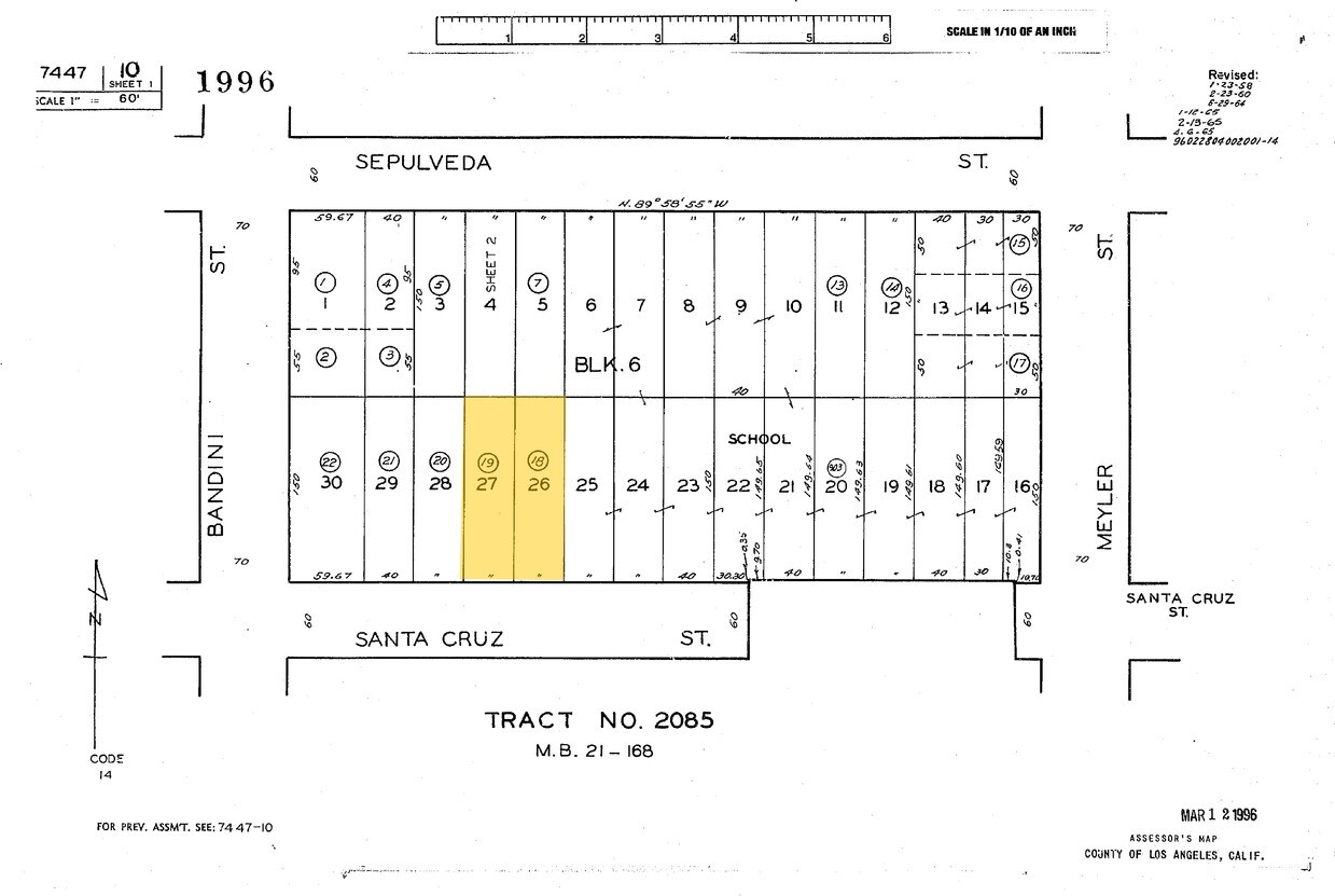 Plat Map - 964-970 W Santa Cruz St