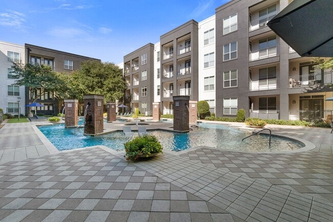 Poolside seating with BBQ grills - ICON at Ross