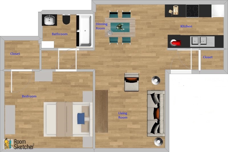 1 habitación - La Finca Apartments