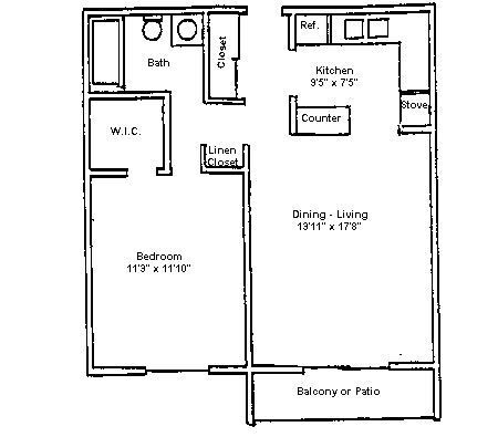 One Bedroom 62+ - Dauner Haus & Town Homes