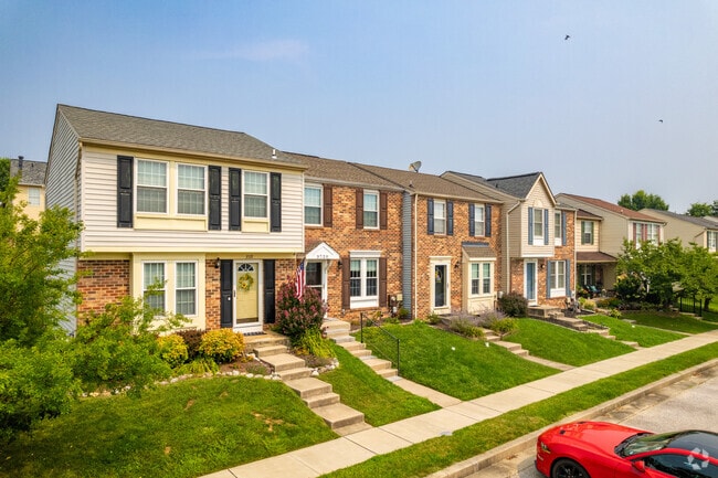 Many homes in Perry Hall feature brightly painted doors, adding a splash of color.