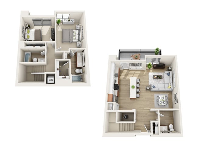 Katella Grand Apartments Anaheim Ca Two Bedroom Town Home B2 5th Floor Plan Katella Grand