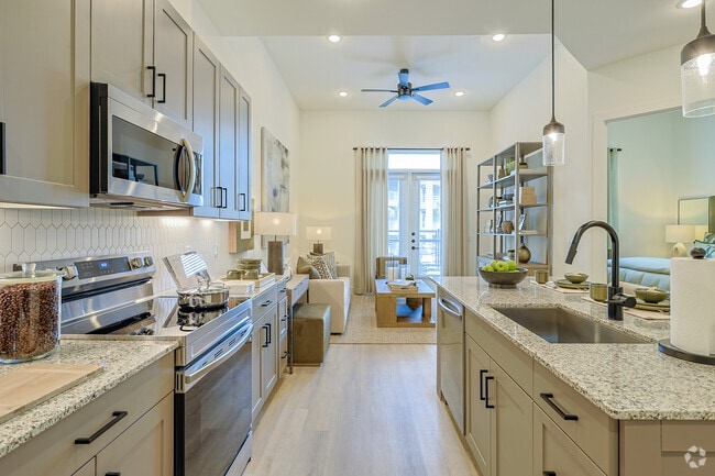 1BR, 1BA - 760SF - Kitchen - Evergreen at Whisper Valley