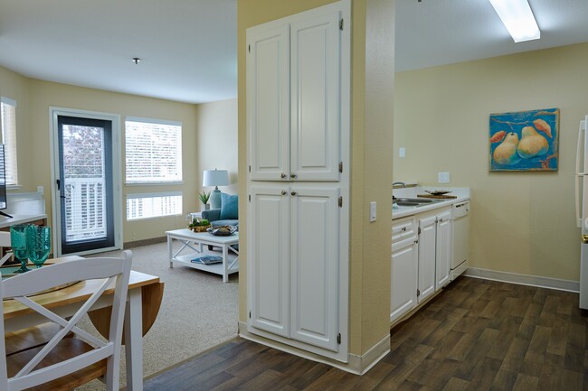 Select floorplans offer pantry storage for added convenience - Carlton Senior Living Concord