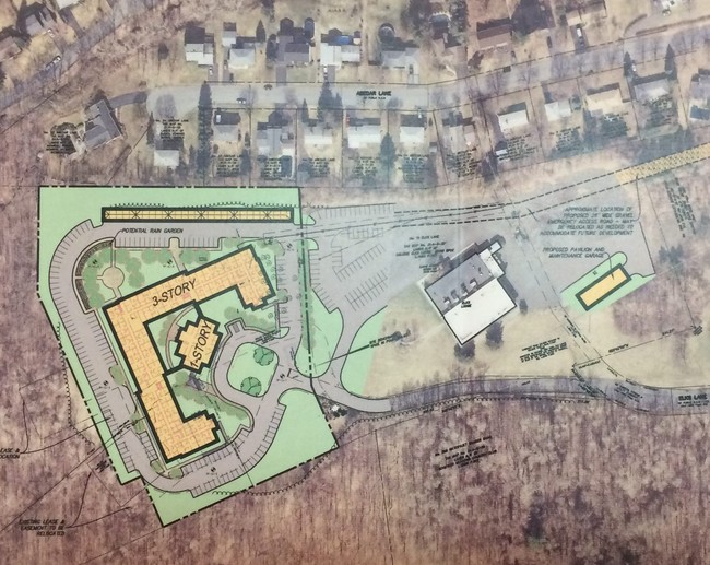 Aerial Rendering - King Thiel Senior Community