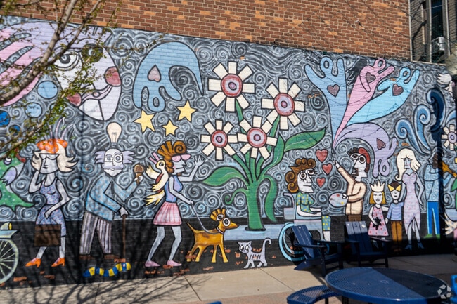 Colorful and creative murals are found throughout Ferndale, MI.