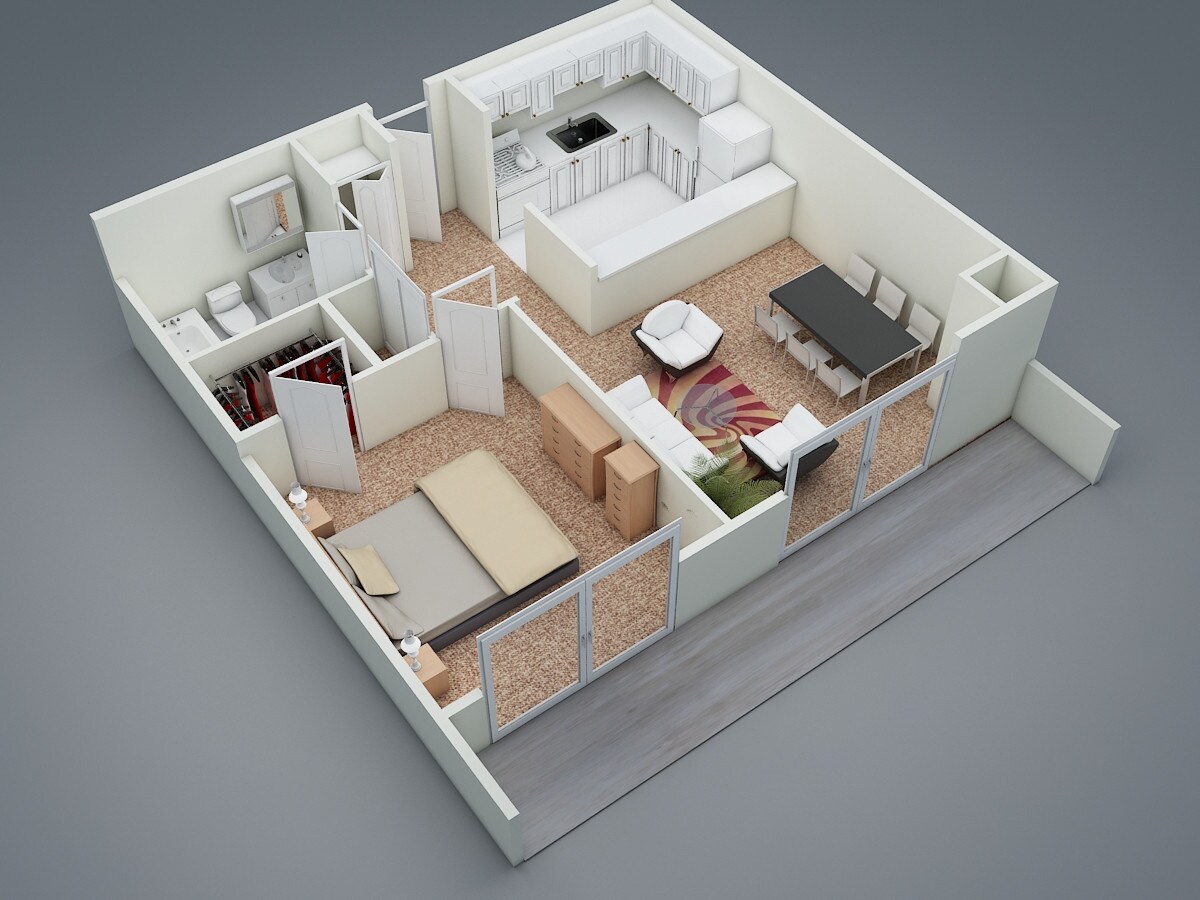 Concord Apartments – One Bedroom Junior