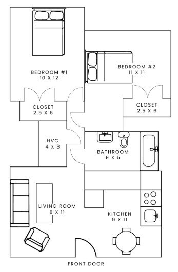 Plano de planta - 101 Locust St