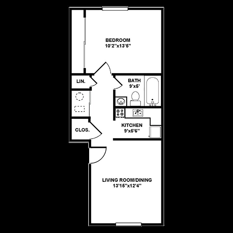 1HAB/1BA - Jaycee Manor Apartments