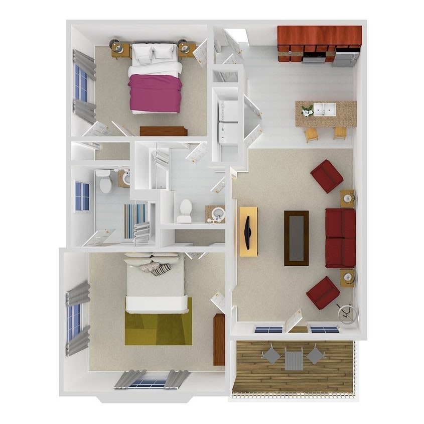 Floorplan - Encore North Apartments
