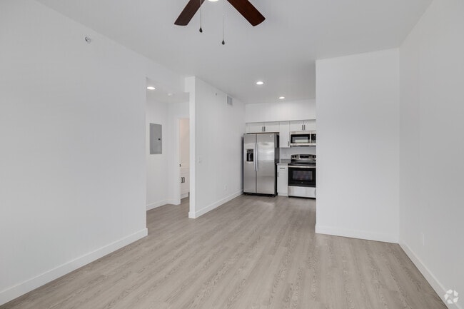 3BR, 2BA - 890SF - Living Room/Kitchen - Mountain Vista