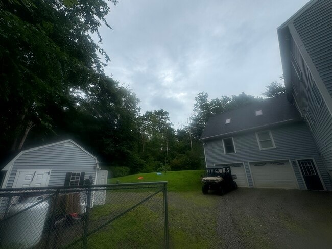 Garages and back yard / shed - 32 Hamilton Rd