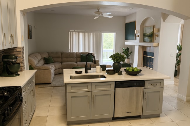 Kitchen/family room area - 871 Cool Springs Cir