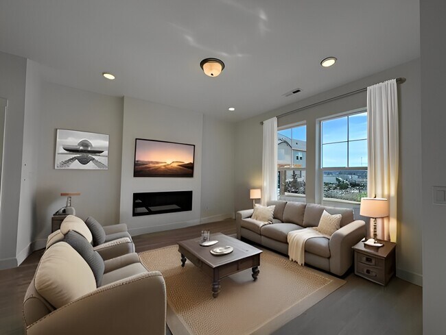 virtually staged living room - 8384 SE Stonecrop Ln