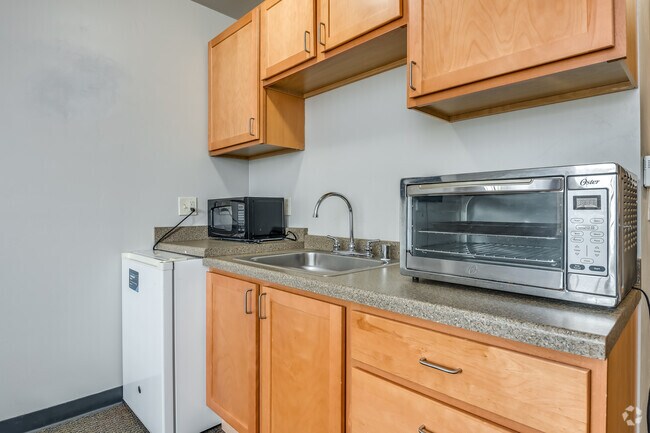 Estudio, 1BA - 450 ft² - Cocina - Fox Village Apartments