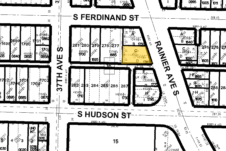 Plat Map - 4909 Rainier Ave S
