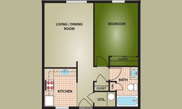 Plano de planta - Vandalia Village Apartments