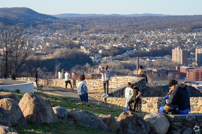 The stunning view from Garret Mountain Reservation.