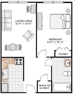 1HAB/1BA - St James Residences