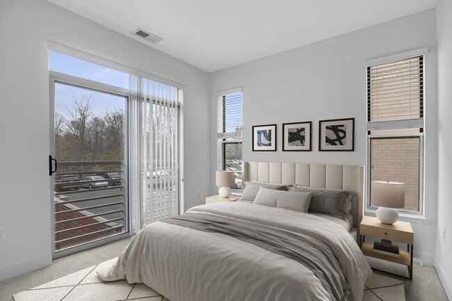Two-bedroom (virtually staged) - 2255 Wisconsin Apartments