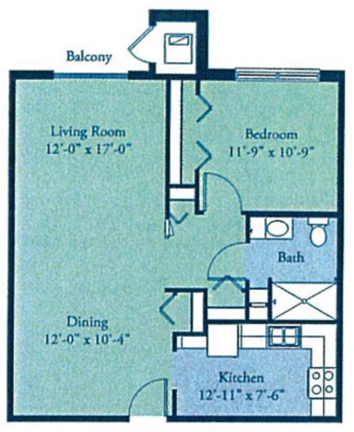 1br/1ba - Barrington Horizon Senior Living Community