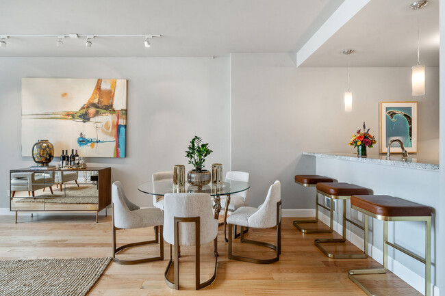 Barstool/countertop area + dining area - 77 Van Ness Ave