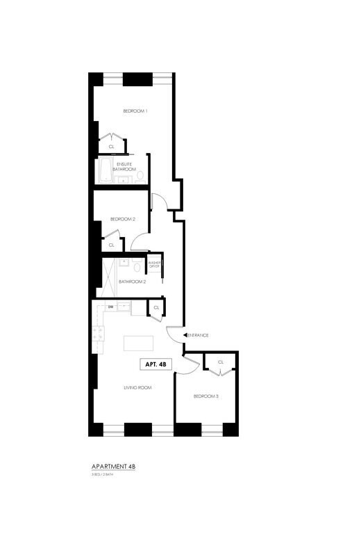 Plano de planta - 122 East 27th Street