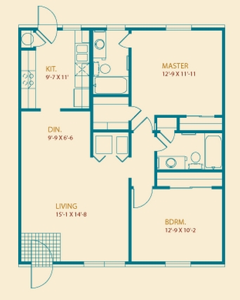 2BR/2BA - Valley Forge Apartments