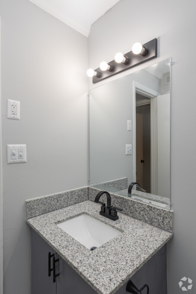 Studio Bathroom Vanity - Magnolia Ridge Apartments