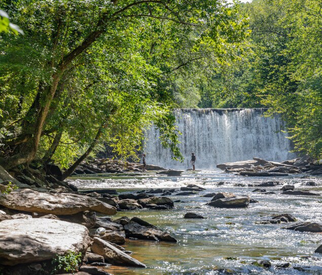 Waterfall in Old Mill Park